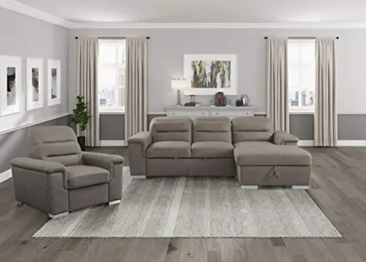 Lexicon Otis 2-Piece Living Room Set, Taupe