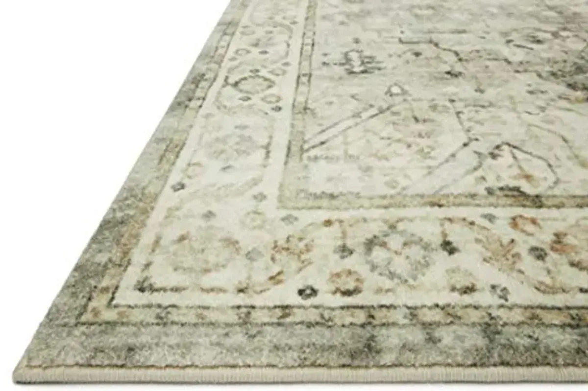 Loloi II Rosette Sage/Beige 2'-6" x 7'-6" Runner Rug