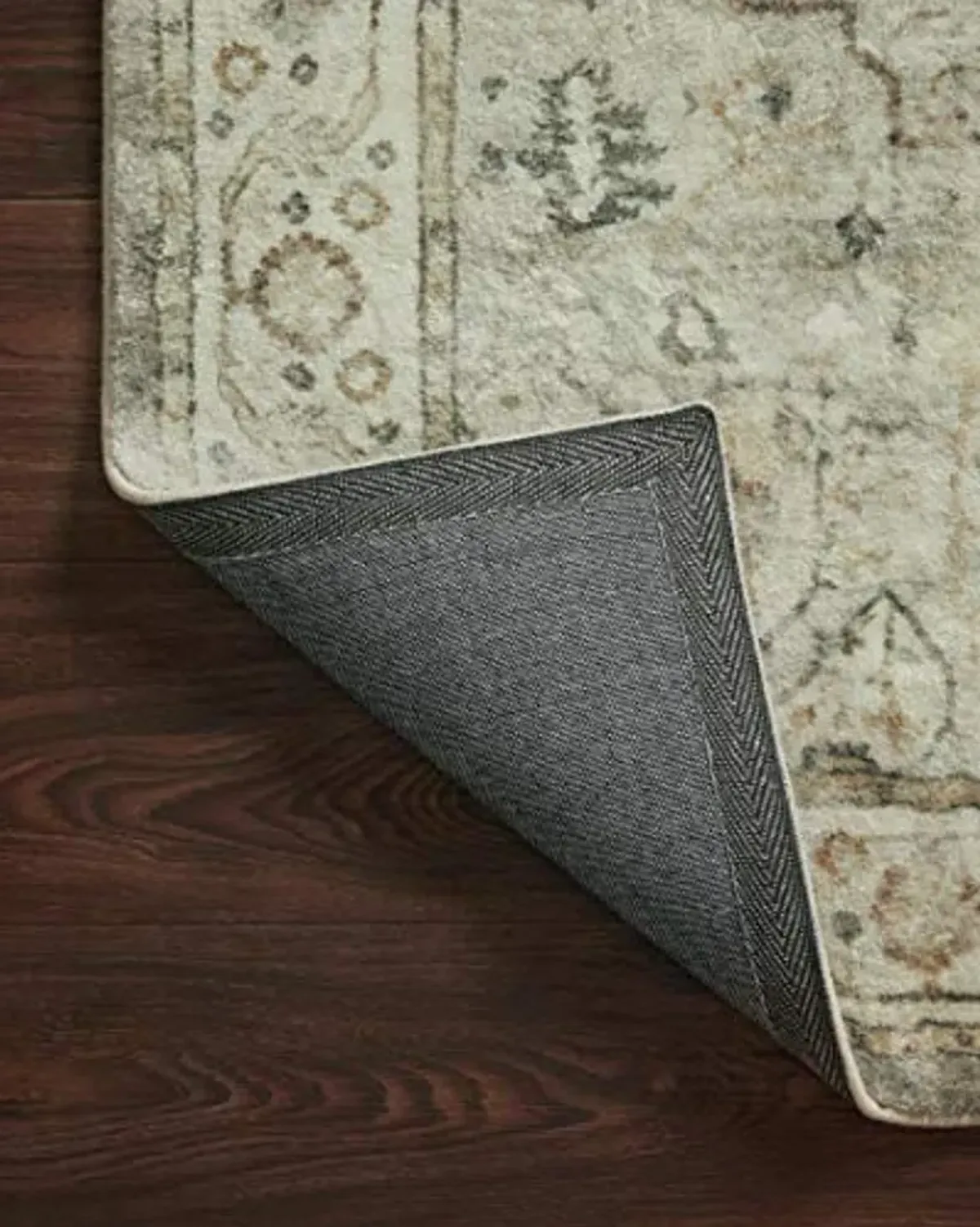 Loloi II Rosette Sage/Beige 2'-6" x 7'-6" Runner Rug