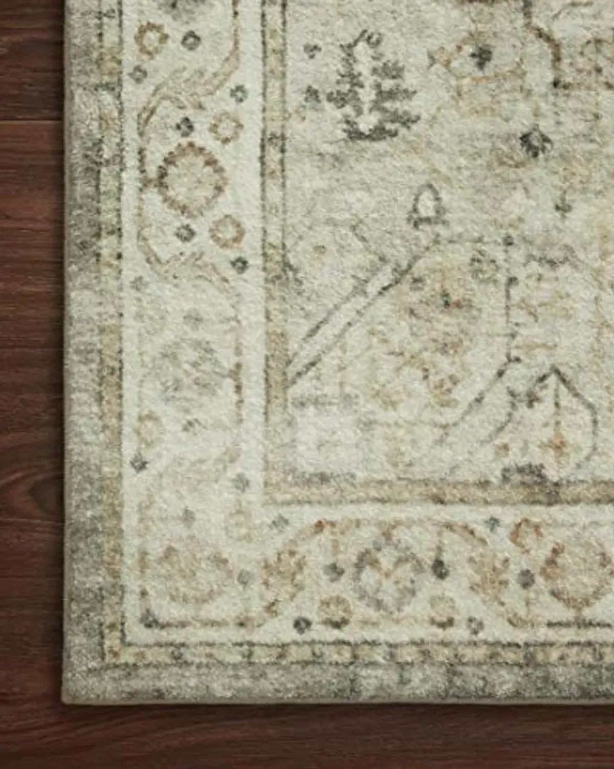 Loloi II Rosette Sage/Beige 2'-6" x 7'-6" Runner Rug