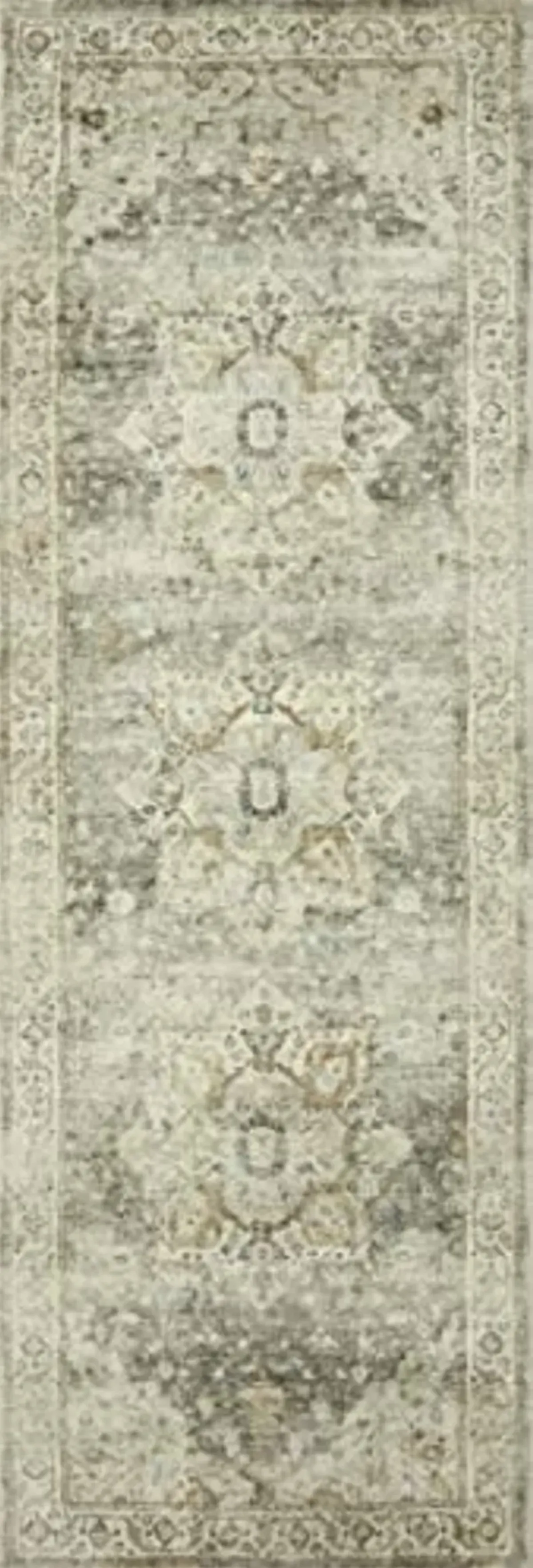 Loloi II Rosette Sage/Beige 2'-6" x 7'-6" Runner Rug