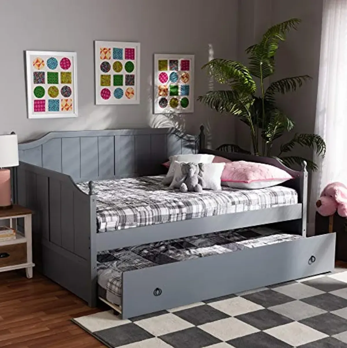 Baxton Studio Millie Daybeds, Grey