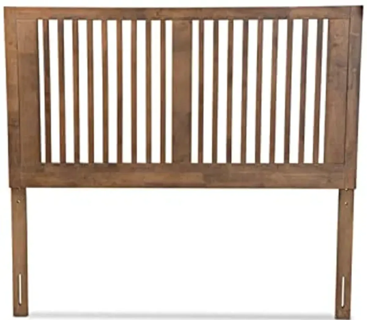 Baxton Studio Harena Modern and Contemporary Transitional Ash Walnut Finished Wood Queen Size Headboard