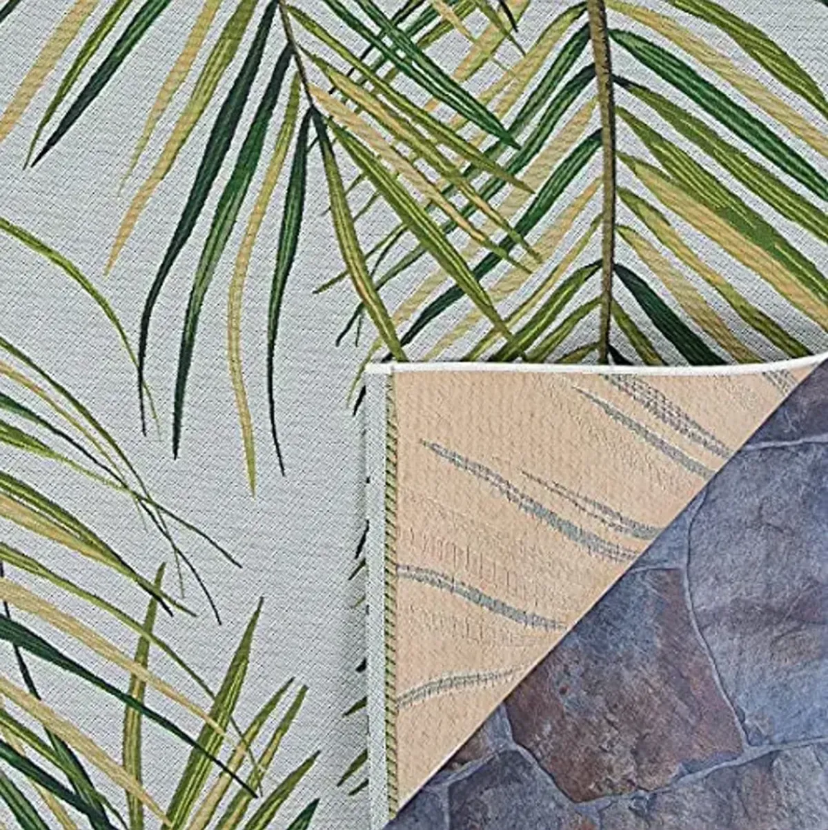 Couristan Dolce Outdoor Area Rug - Bamboo Forest 2'3" X 7'10" Runner in Frost Color, Hose Washable, Pet Friendly, Patio and Home Decor