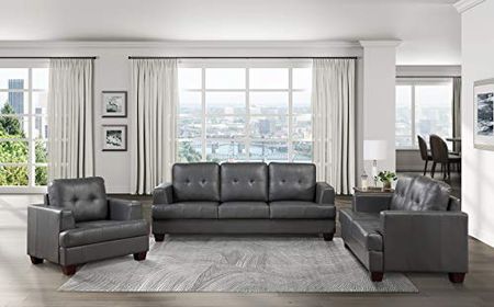 Lexicon Roff 3-Piece Living Room Set, Gray
