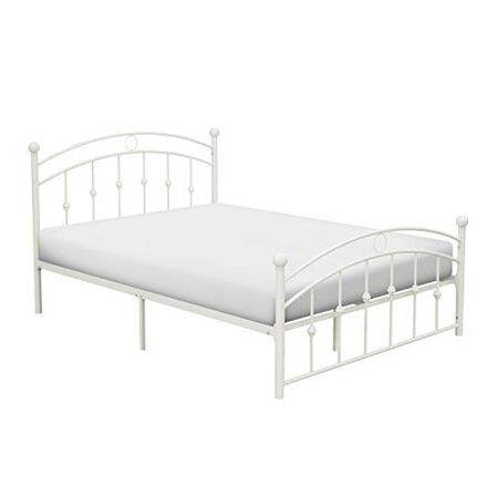 Lexicon Temecula Metal Platform Bed, Twin, White