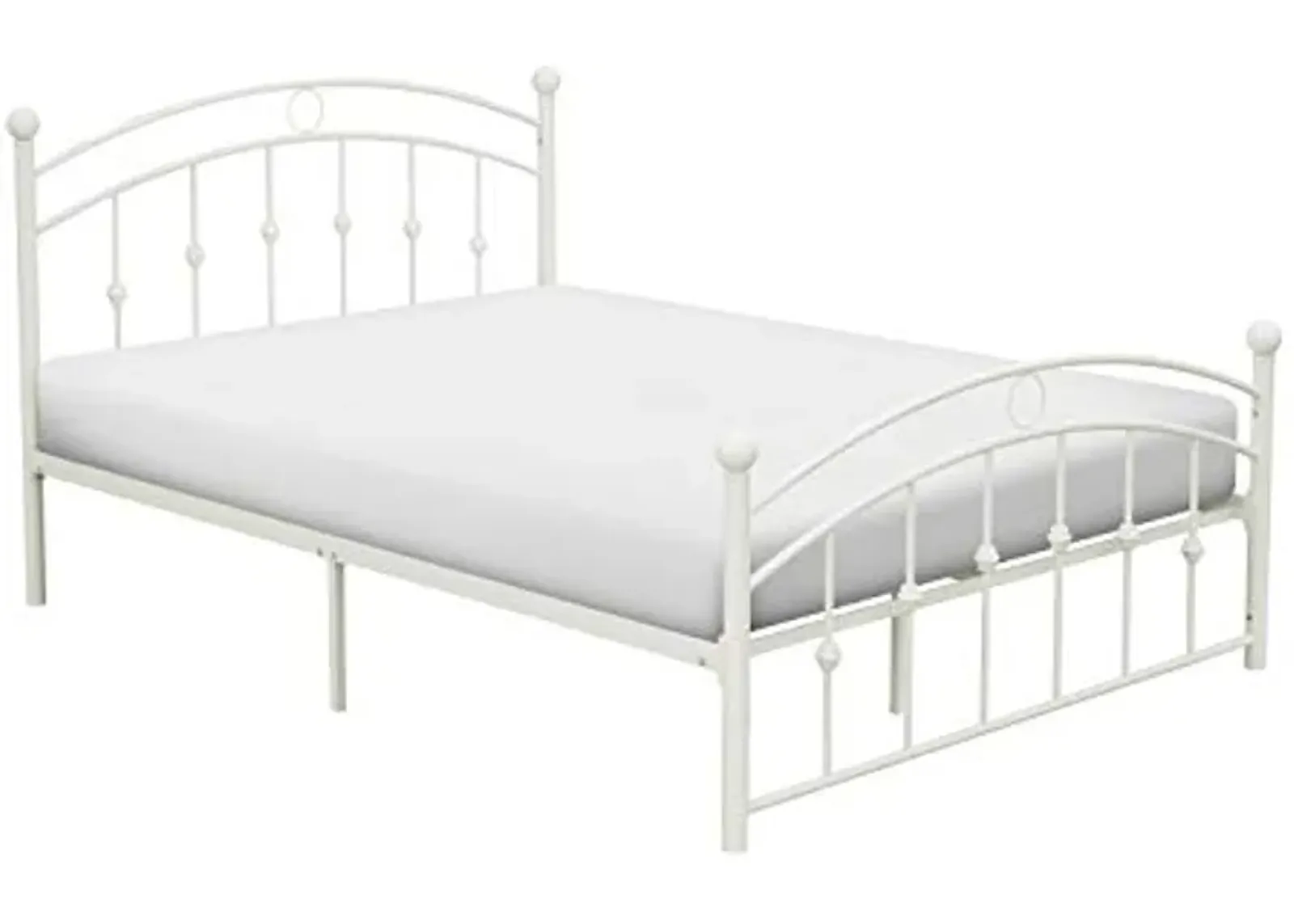 Lexicon Temecula Metal Platform Bed, Twin, White