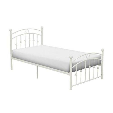 Lexicon Temecula Metal Platform Bed, Full, White