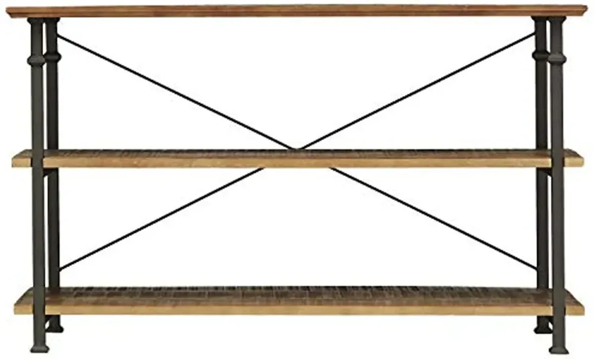 Lexicon Milligan Wood Sofa Table, 62" x 18", Rustic Brown