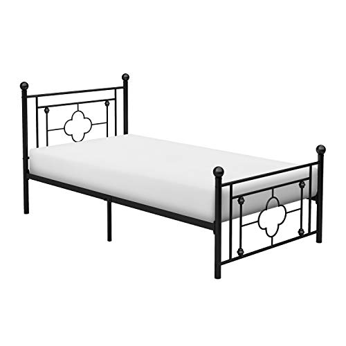 Lexicon Pomona Metal Platform Bed, Twin, Black
