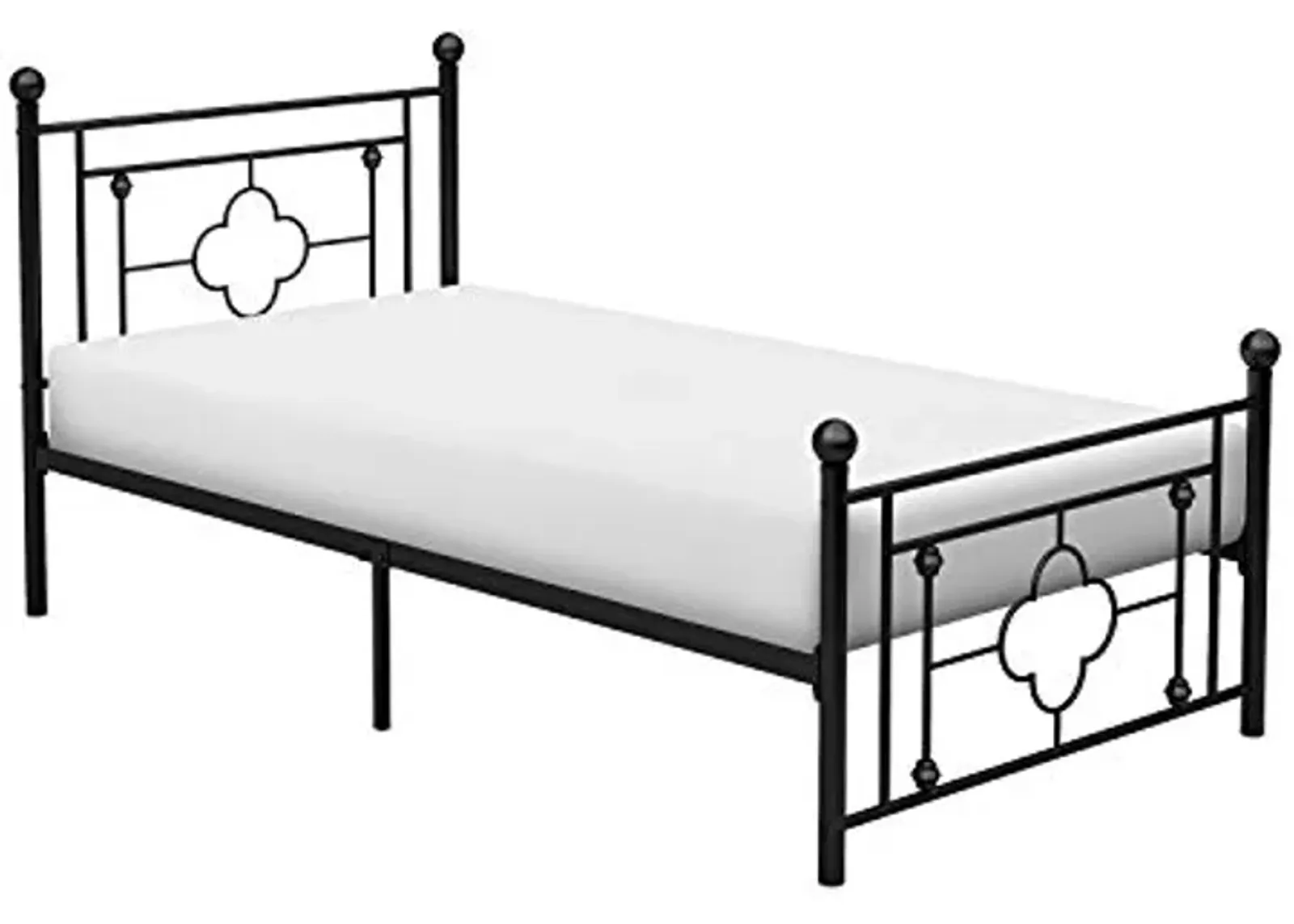 Lexicon Pomona Metal Platform Bed, Twin, Black