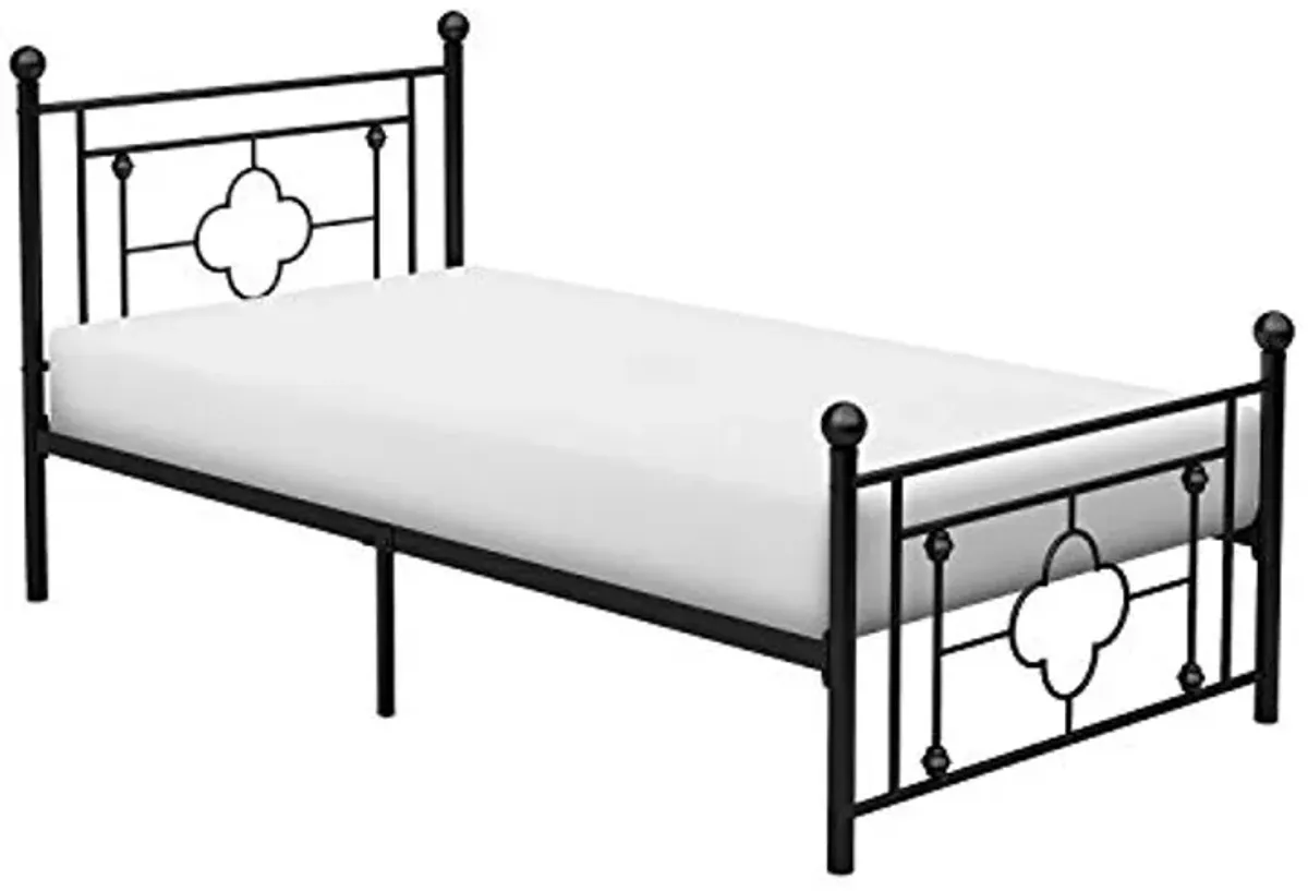 Lexicon Pomona Metal Platform Bed, Twin, Black