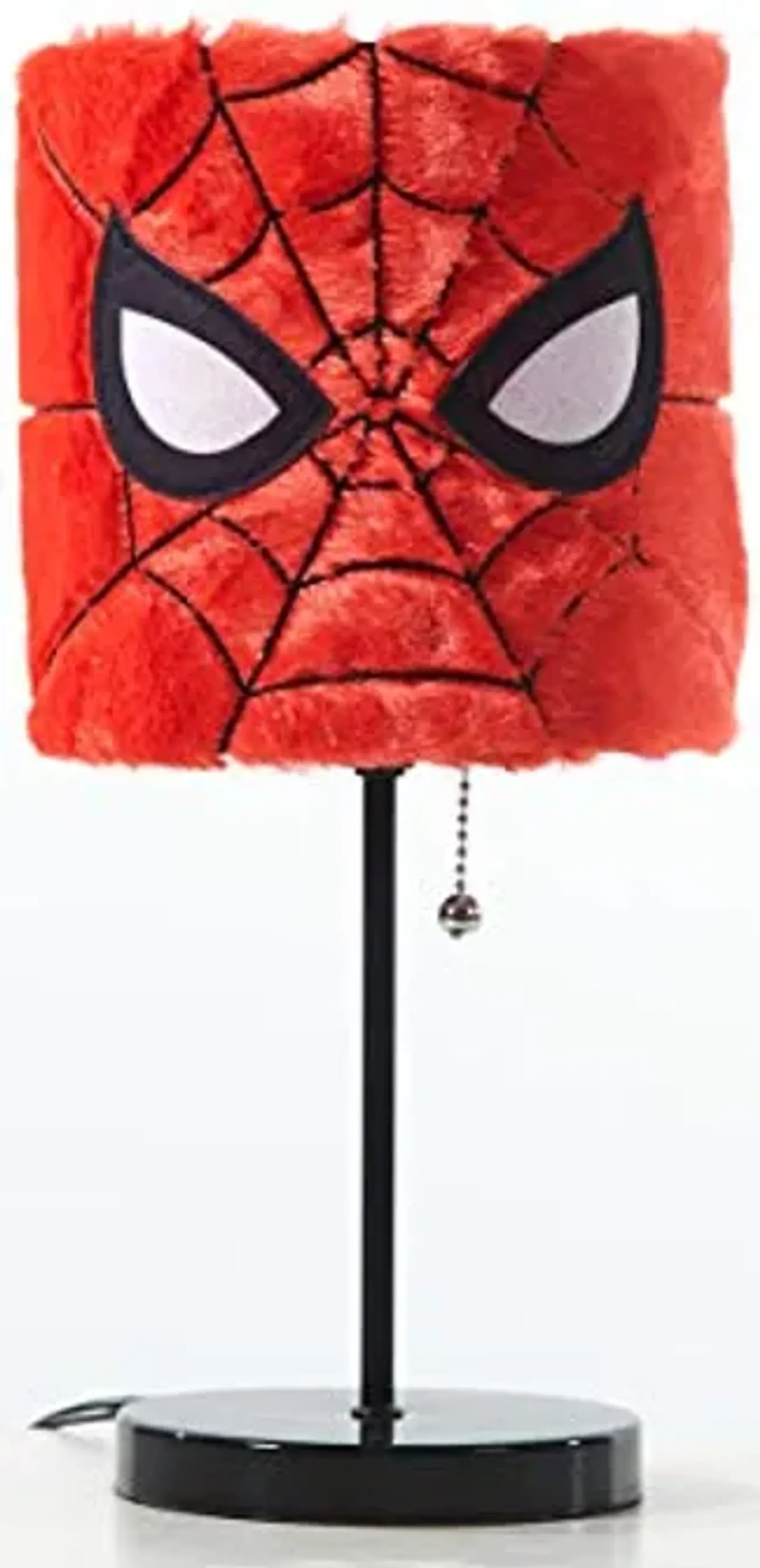 Idea Nuova Marvel Spiderman Plush Shade Stick Table Lamp, Red