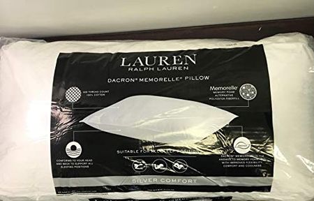 Lauren Ralph Lauren Silver Comfort Dacron Memorelle Bed Pillow King