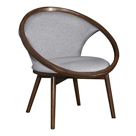 Lexicon Hartland Accent Chair, Gray & Walnut