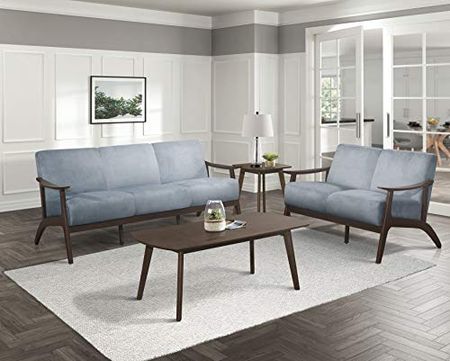 Lexicon Savry 2-Piece Living Room Set, Blue Gray