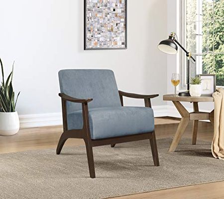Lexicon Savry Living Room Chair, Blue Gray