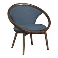Lexicon Hartland Accent Chair, Blue & Walnut