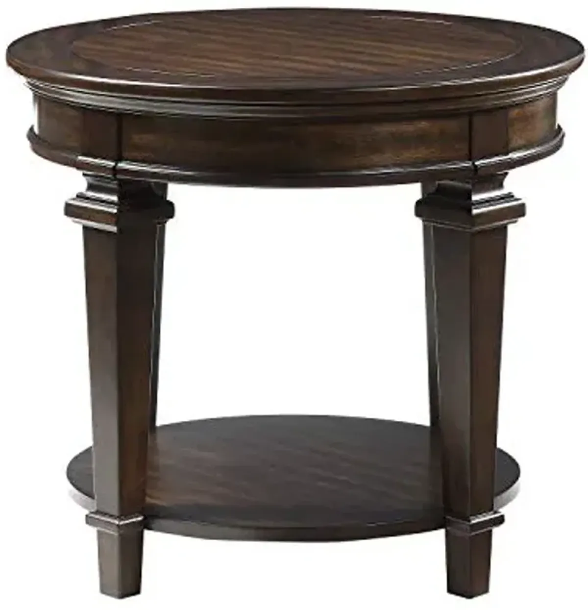 Lexicon Mitchell Round End Table, Espresso