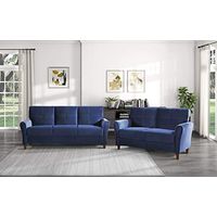 Lexicon Morgan 2-Piece Living Room Set, Blue