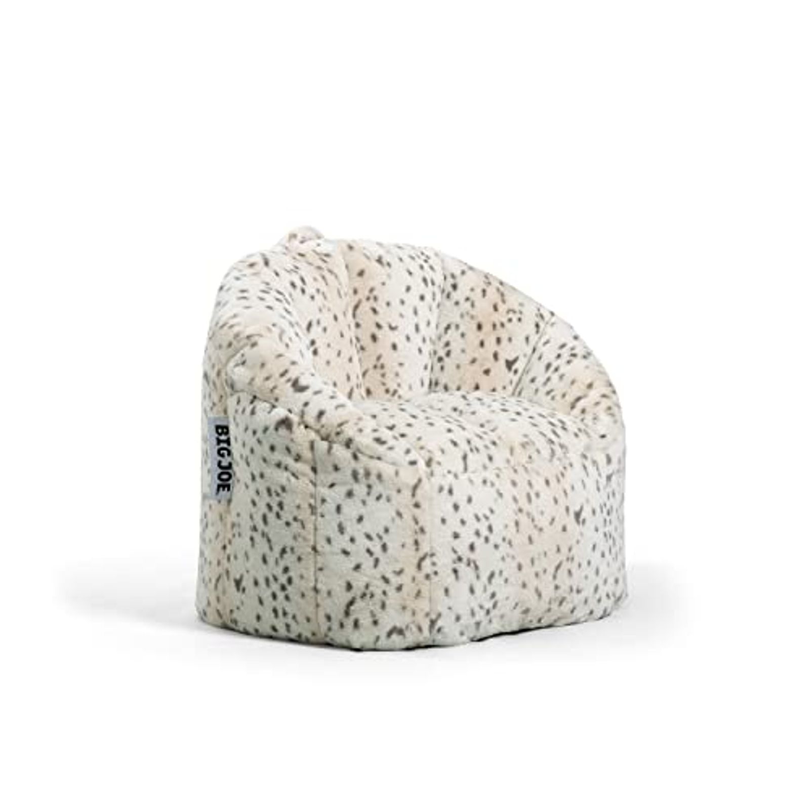 Big Joe Milano Bean Bag Chair, Leopard Print Super Soft Fur, 2.5ft