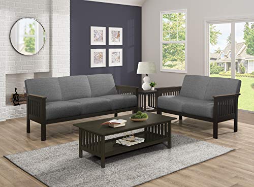 Lexicon Noel 2-Piece Living Room Sofa Set, Gray