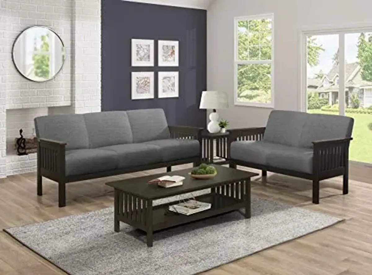 Lexicon Noel 2-Piece Living Room Sofa Set, Gray
