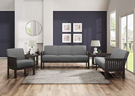 Lexicon Noel 3-Piece Living Room Set, Gray