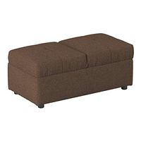 Lexicon Meredith Tufted Fabric Convertible Storage Ottoman (Chair), 40.5" W, Brown