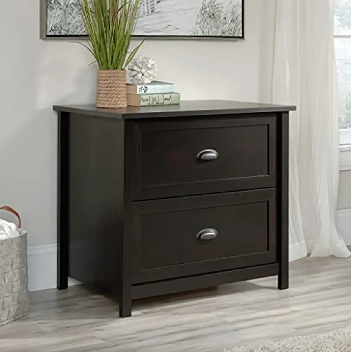 Sauder County Line Lateral File, Estate Black Finish