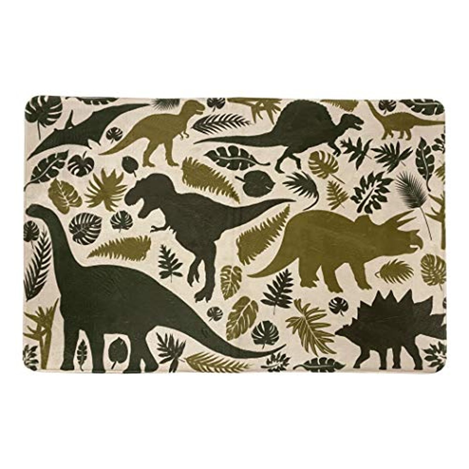 Idea Nuova Heritage Kids Dinosaur Printed Rug ,Green, 30"x46" (WK699303)