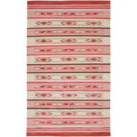 Feizy Rugs - Bode Navajo Style Ganado Area Rug - Blanket Pattern - Red - 8ft x 10ft