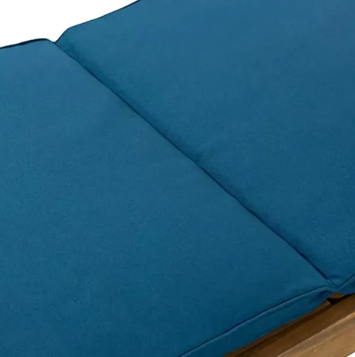 Christopher Knight Home 314841 Caily Chaise Lounge Set, Teak Finish + Blue