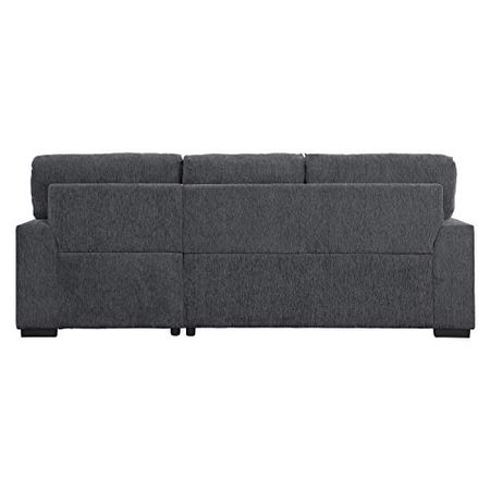 Lexicon Winona Sectional Sofa with Right Side Chaise, Charcoal