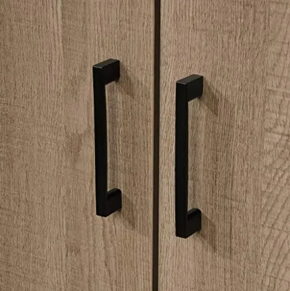 Sauder Beginnings Bookcase With Doors/ Book shelf, Summer Oak finish