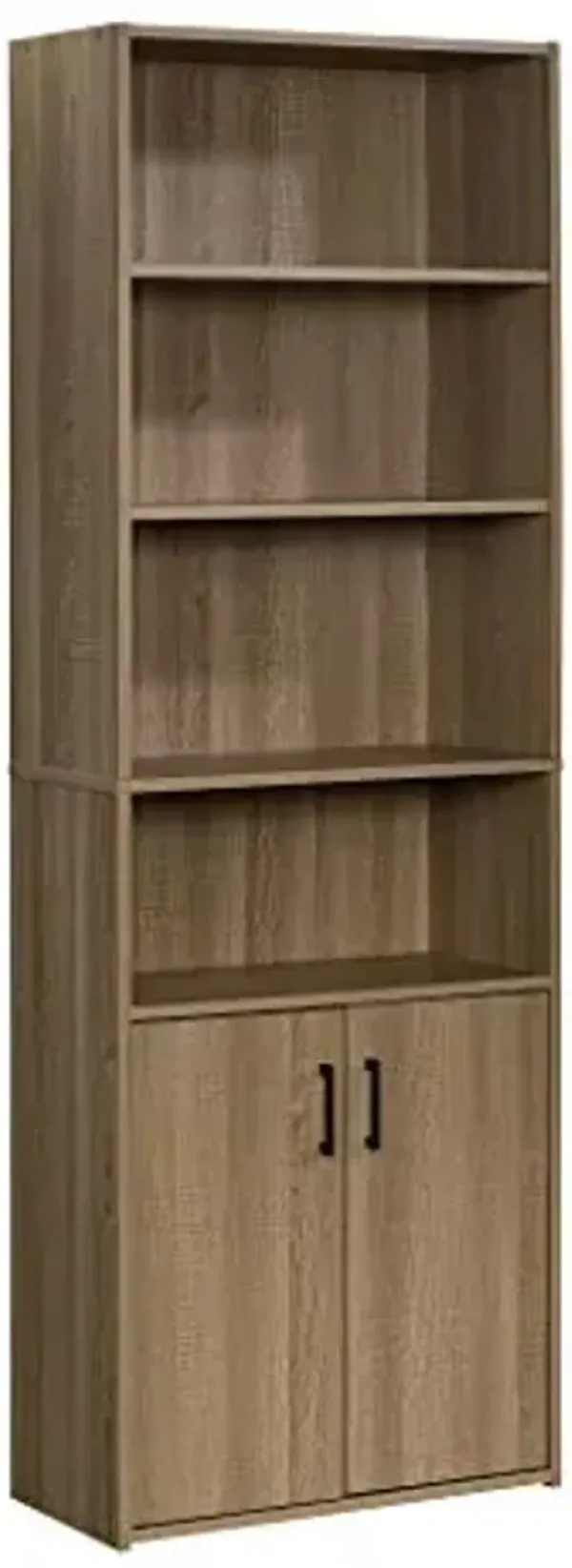 Sauder Beginnings Bookcase With Doors/ Book shelf, Summer Oak finish