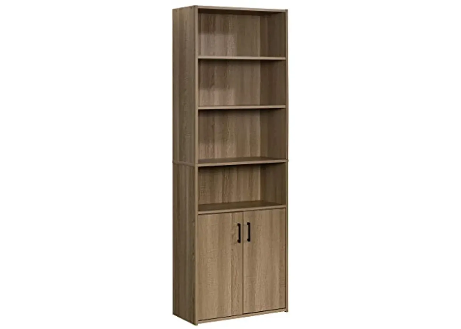 Sauder Beginnings Bookcase With Doors/ Book shelf, Summer Oak finish