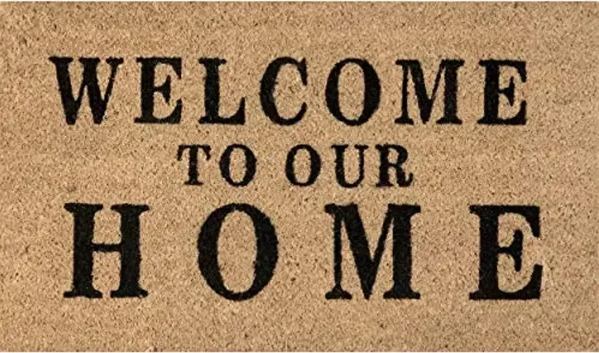 nuLOOM Coir Welcome Home Doormat, 1x2, Natural