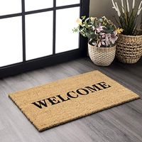 nuLOOM Coir Welcome Doormat, 1' 5" x 2' 5", Natural