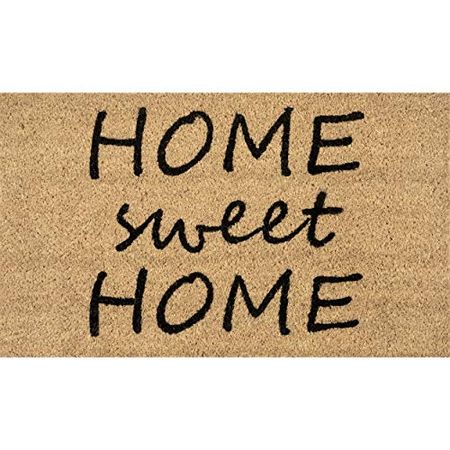 nuLOOM Coir Home Sweet Home Doormat, 1' 5" x 2' 5", Natural