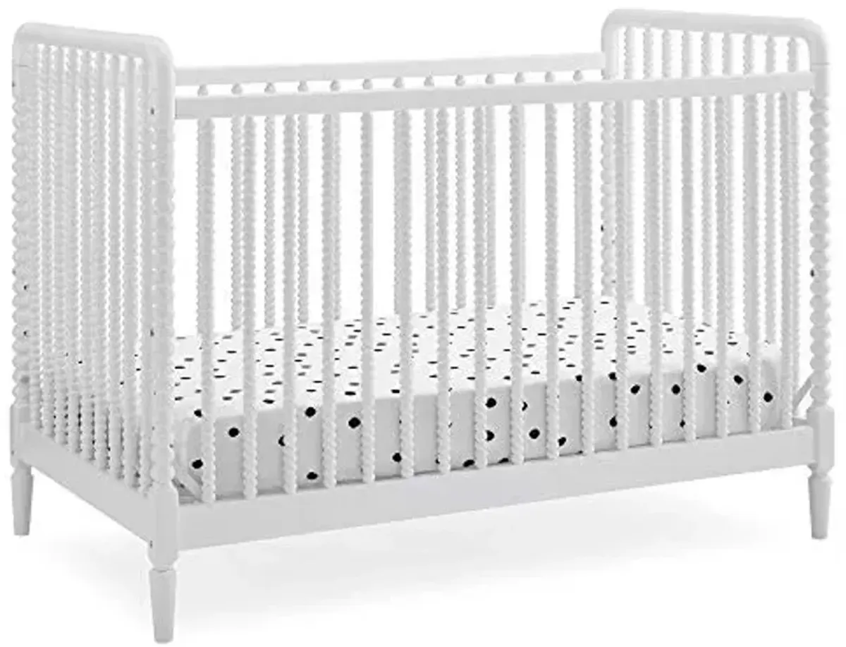 Delta Children Saint 4-in-1 Convertible Crib - Greenguard Gold Certified, Bianca White