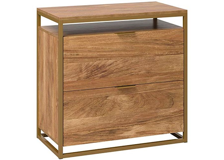 Sauder International Lux Lateral File, Sindoori Mango Finish