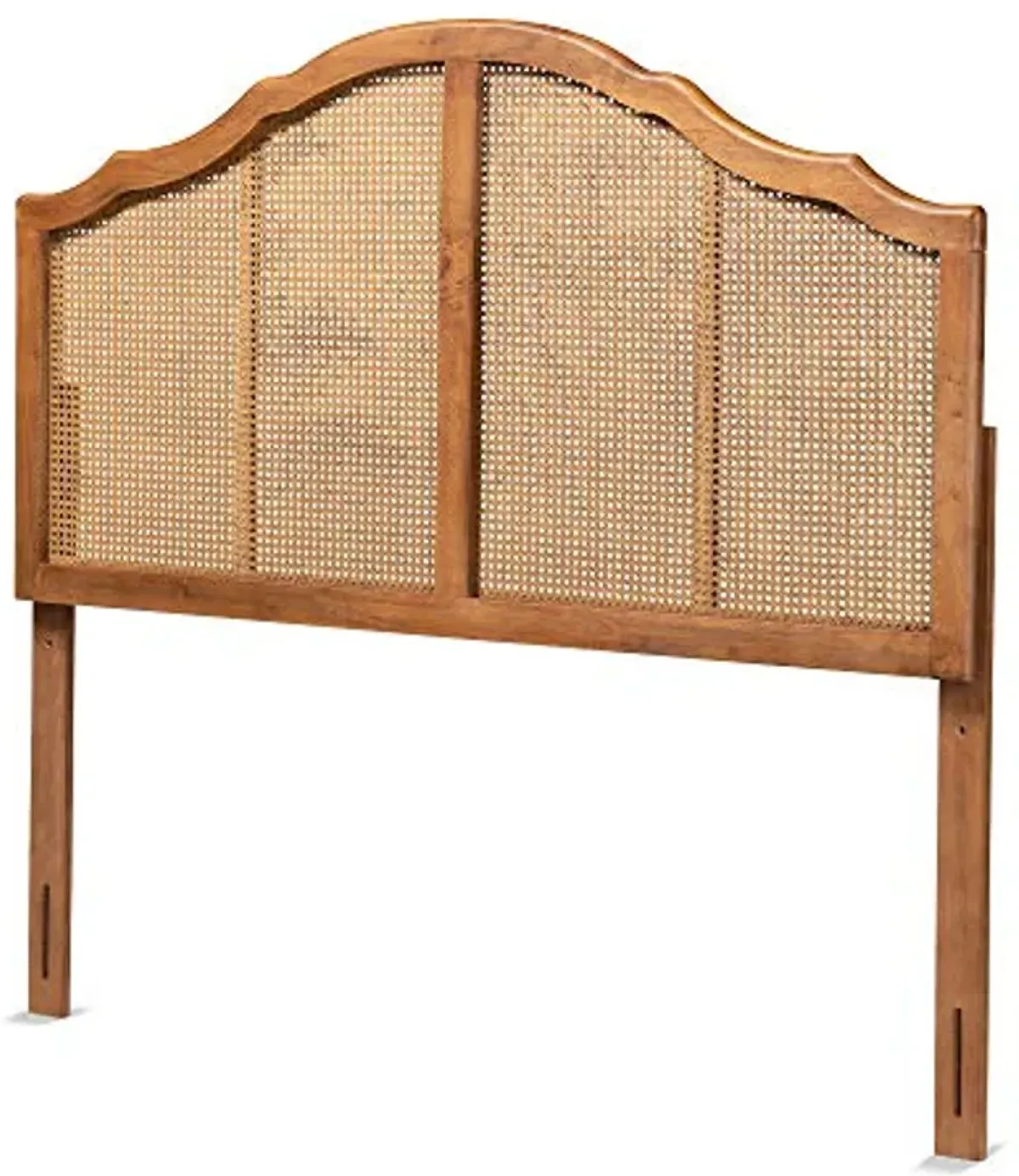 Baxton Studio Iris Headboards, Ash Walnut