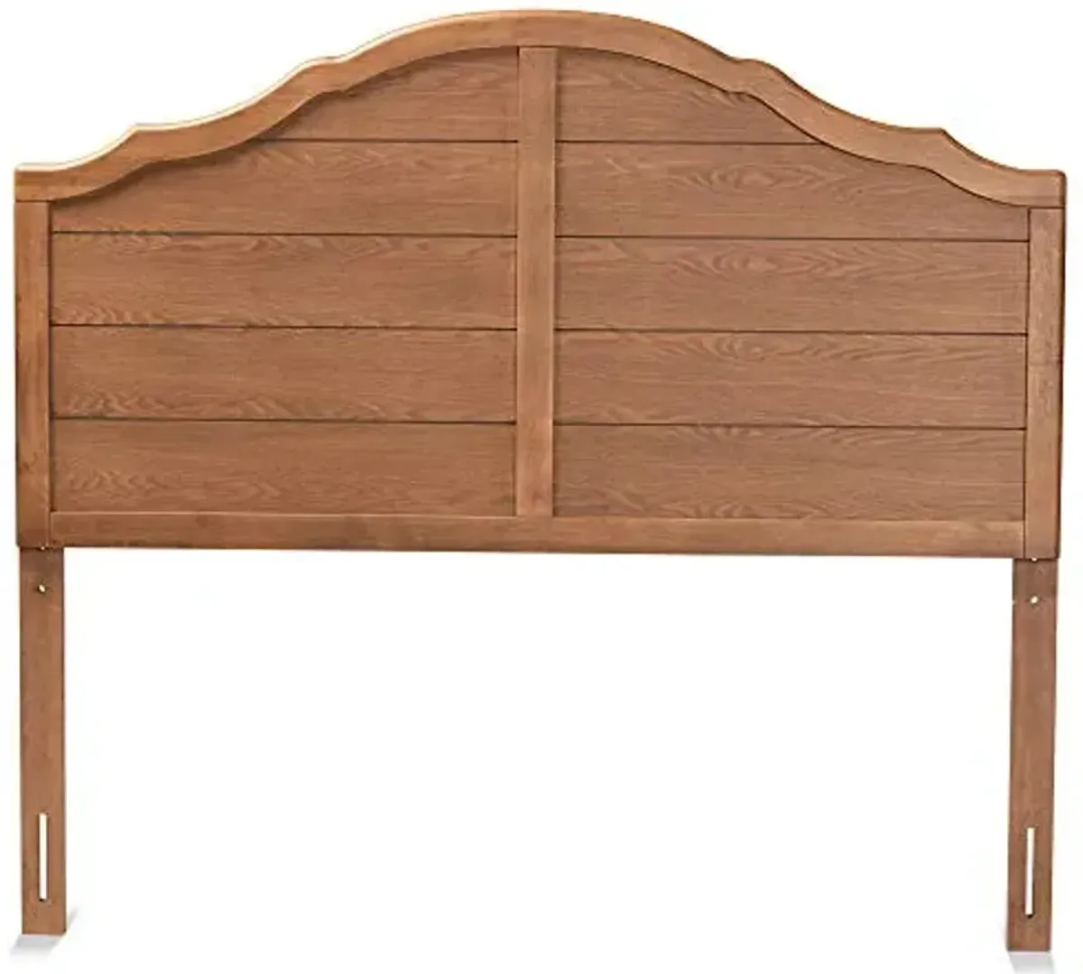 Baxton Studio Clive Vintage Traditional Farmhouse Ash Walnut Finished Wood King Size Headboard