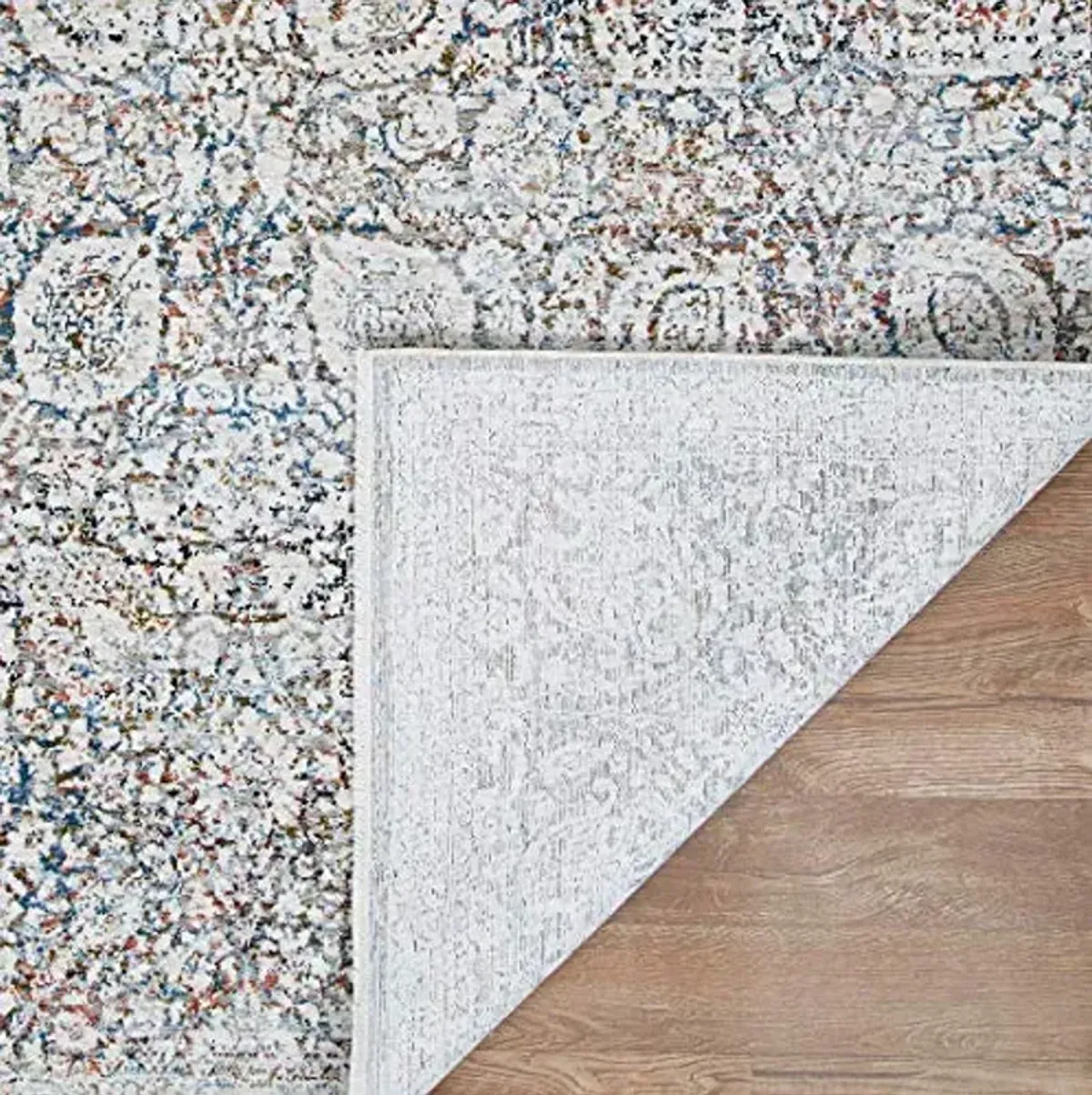 Couristan Luxor Indoor Area Rug - Bonaparte 2'2" x 8'11" Runner in Multicolor-Antique Beige, Floral Design with Fringed Edges, Medium Pile Home Decor for Living Room, Bedroom, and Dining Room