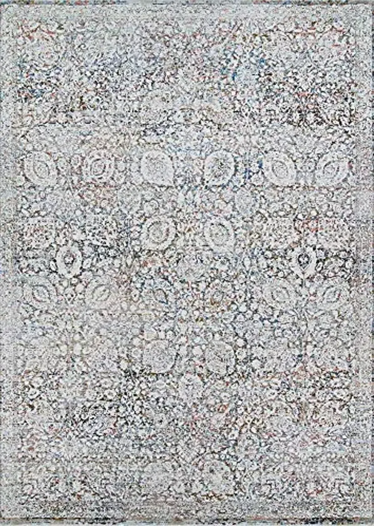 Couristan Luxor Indoor Area Rug - Bonaparte 2'2" x 8'11" Runner in Multicolor-Antique Beige, Floral Design with Fringed Edges, Medium Pile Home Decor for Living Room, Bedroom, and Dining Room