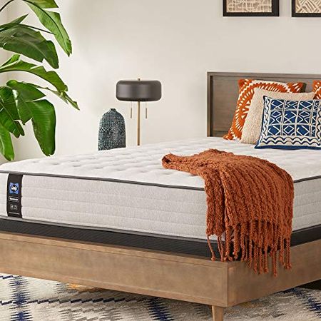 Sealy Posturepedic Spring Summer Rose Firm Feel Mattress and 9-Inch Foundation, Queen