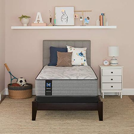 Sealy Posturepedic Spring Silver Pine Soft Feel Mattress and 5-Inch Foundation, Twin