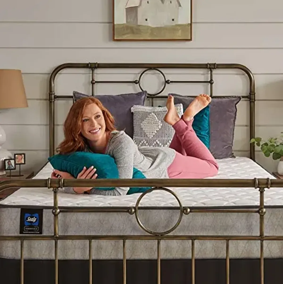 Sealy Essentials Spring Summer Elm Firm Feel Mattress, Queen