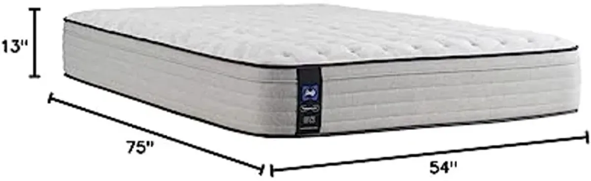 Sealy Posturepedic Spring Summer Rose Faux Eurotop Medium Feel Mattress and 5-Inch Foundation, Full